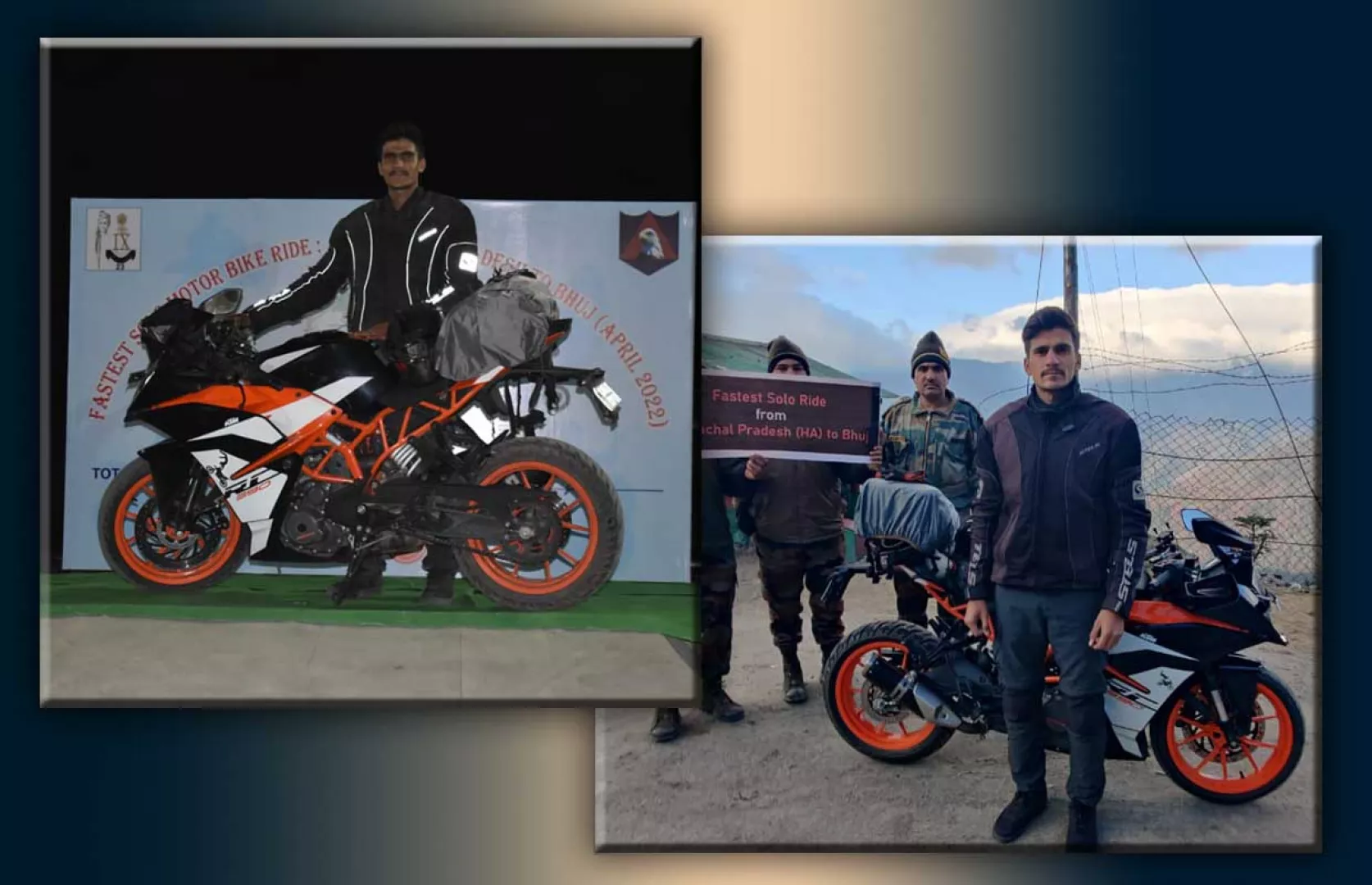 FASTEST JOURNEY ON MOTORCYCLE FROM A HIGH ALTITUDE AREA (AHIRGARH TO BHUJ)