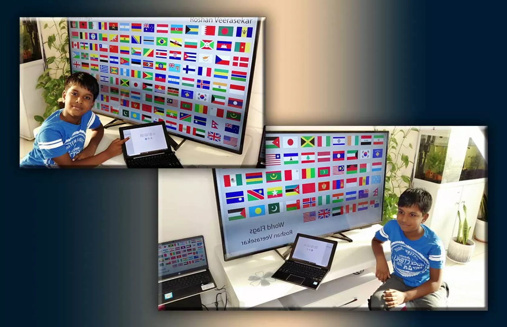 MOST FLAGS OF COUNTRIES IDENTIFIED AND RECITED IN ONE MINUTE