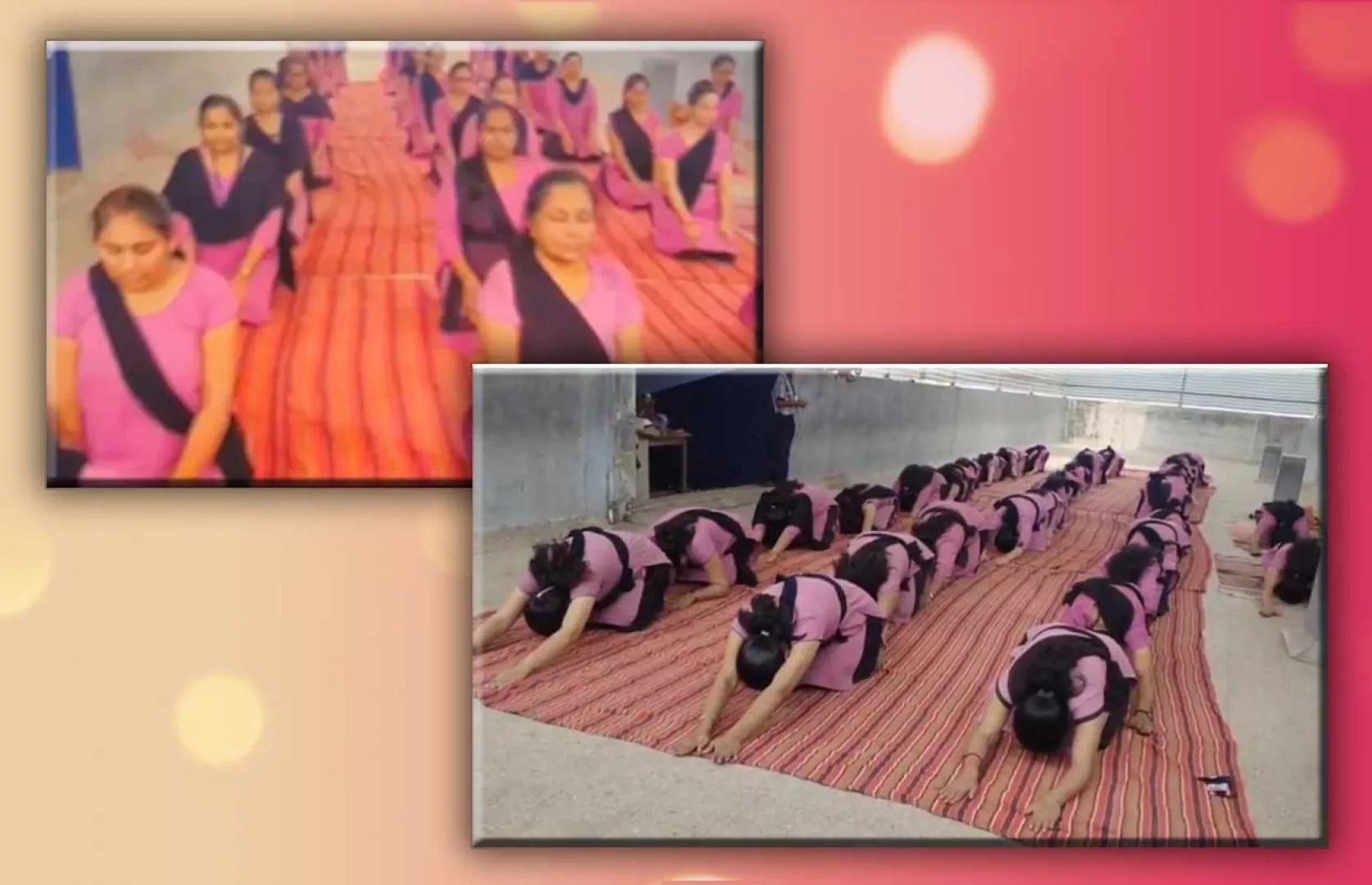 MOST NUMBER OF SCHOOL TEACHERS PERFORMING DIFFERENT TYPES OF YOGA ASANAS IN SCHOOL