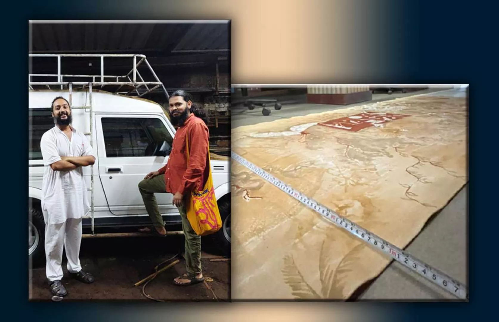 LONGEST ARTWORK MADE WITH SOIL WITH THE HELP OF PEOPLE DURING LONGEST JOURNEY ON GYPSY (DUO)