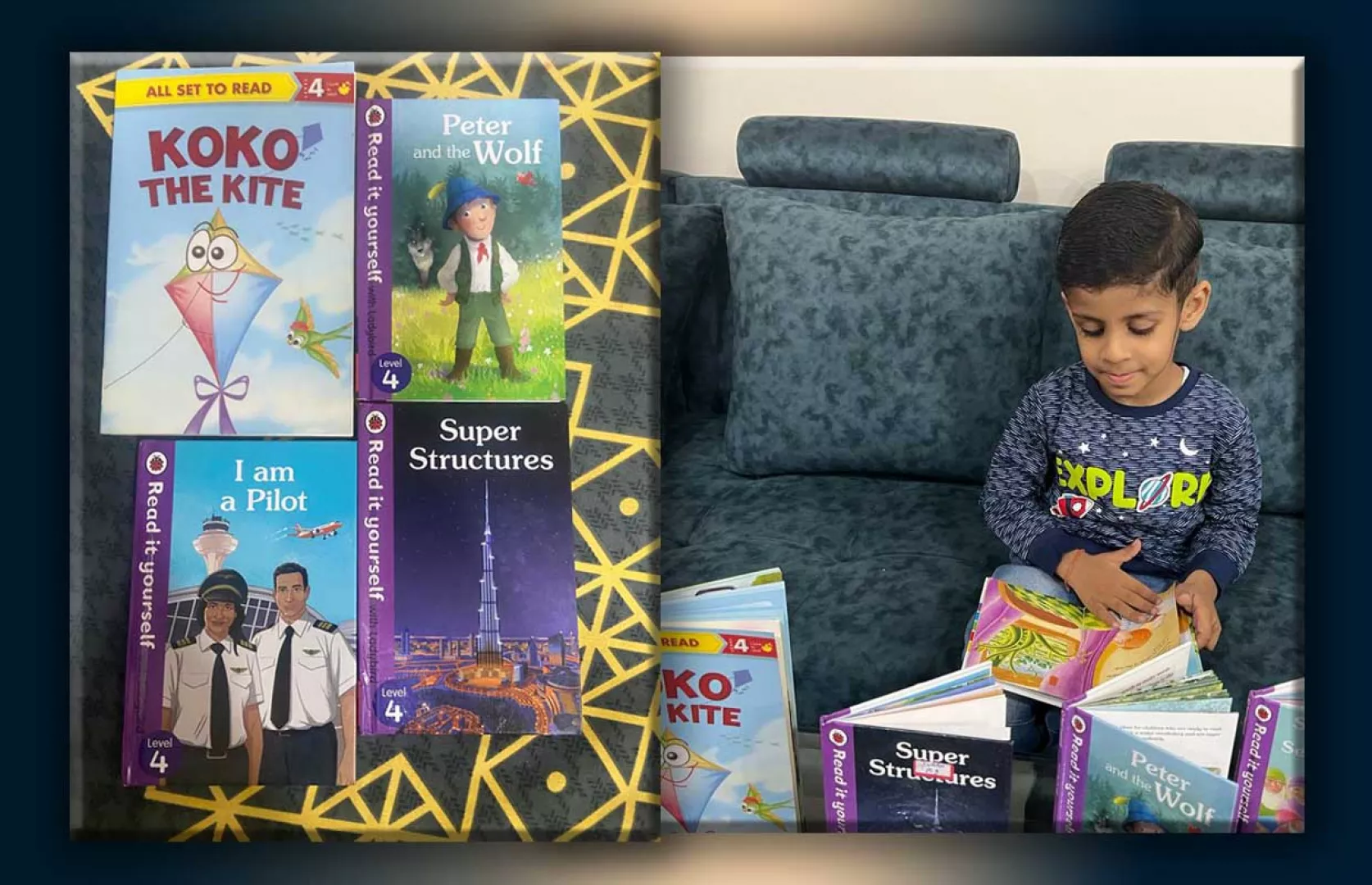 YOUNGEST READER TO READ MAXIMUM LEVEL-4 BOOKS