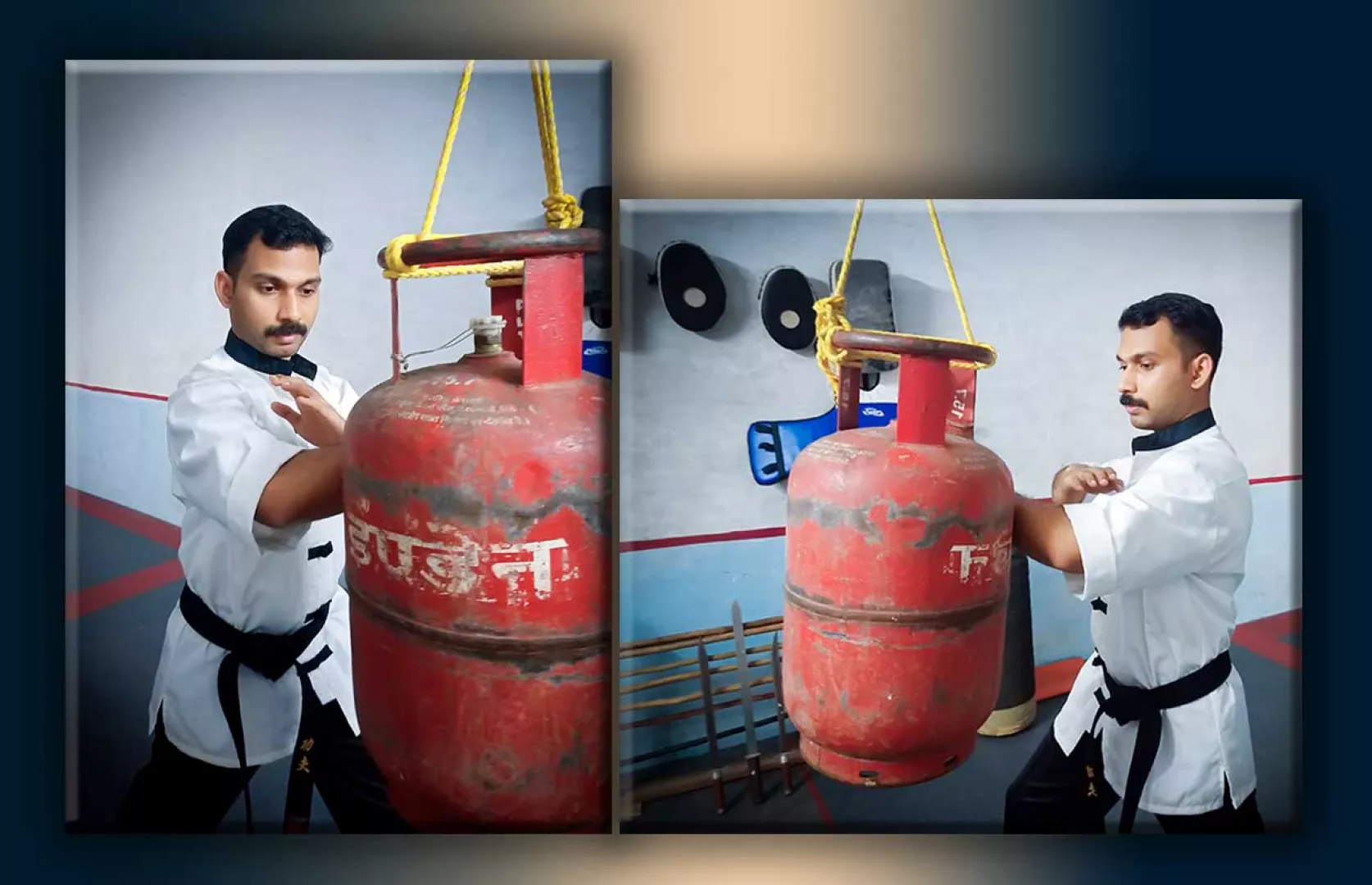 MOST NUMBER OF ELBOW HITS ON AN EMPTY GAS CYLINDER IN ONE MINUTE