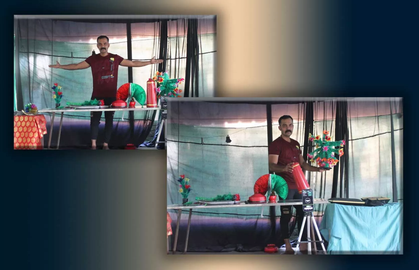 MAXIMUM MAGIC TRICK PERFORMED IN ONE MINUTE ON BLIND FOLD