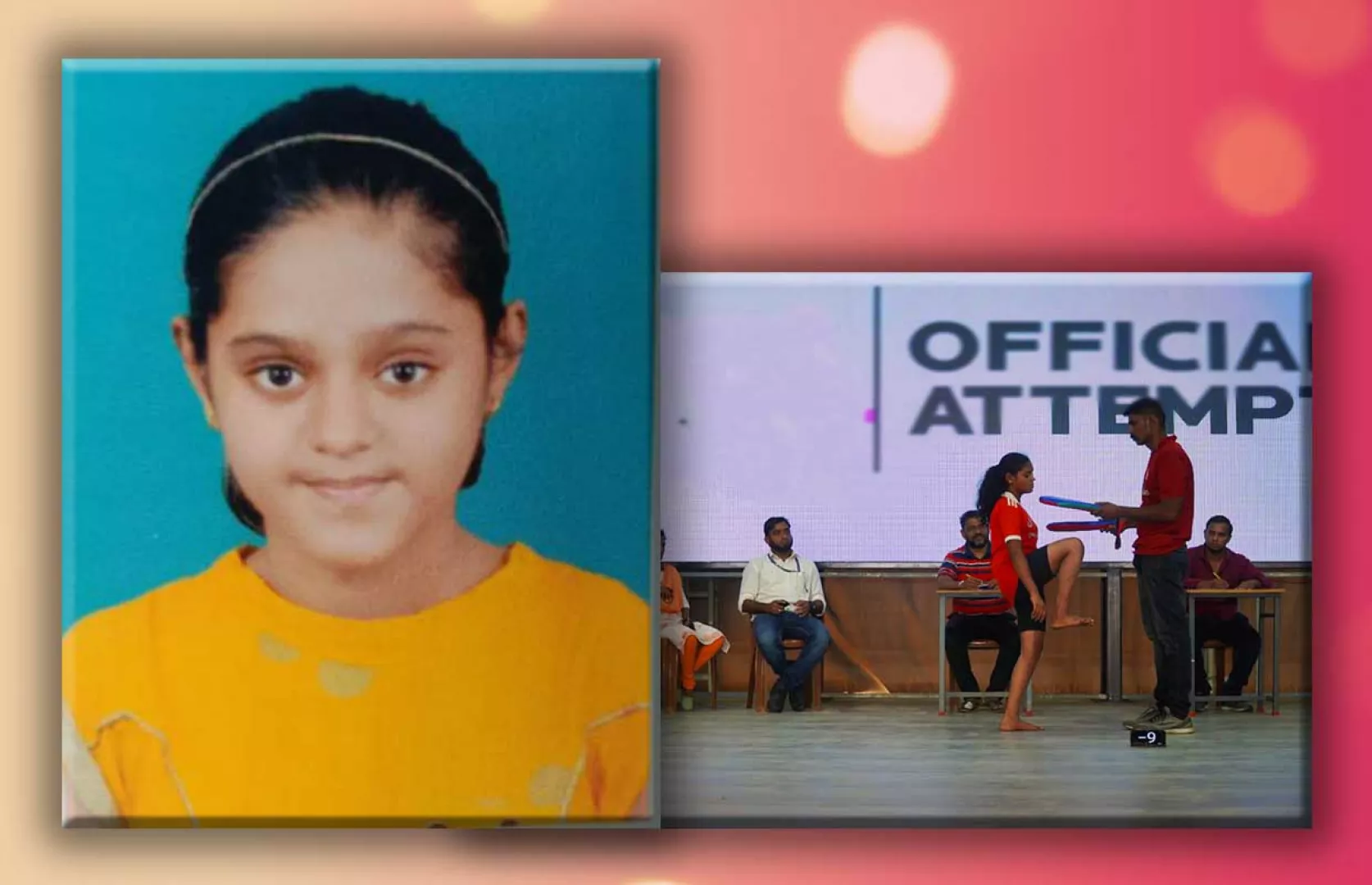 YOUNGEST GIRL TO PERFORM MOST NUMBER OF FULL CONTACT KNEE STRIKES IN ONE MINUTE