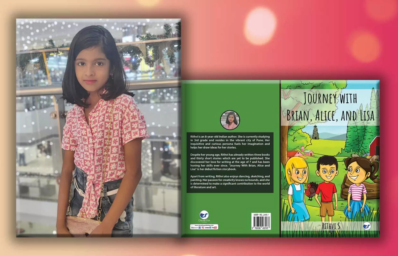 YOUNGEST AUTHOR TO WRITE & PUBLISH A BOOK ABOUT CHILDREN'S ADVENTURE
