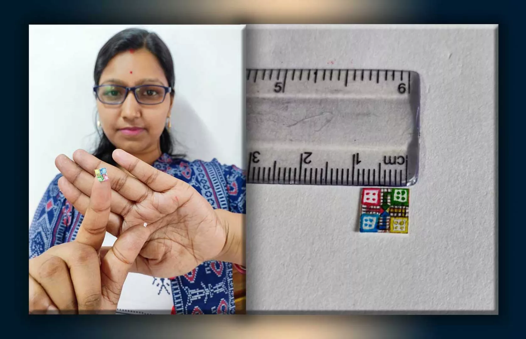 SMALLEST HANDMADE LUDO SET MADE WITH THE CHARTSHEET