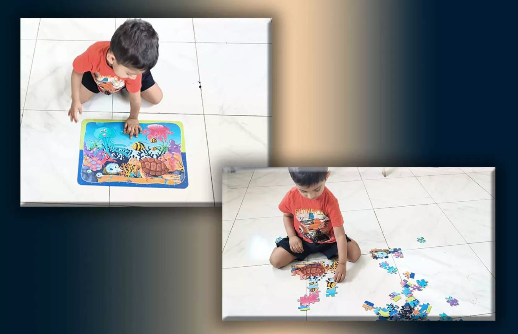 YOUNGEST TO COMPLETE 108 PIECES JIGSAW 'UNDERWATER ANIMALS' PUZZLE IN A SHORT TIME