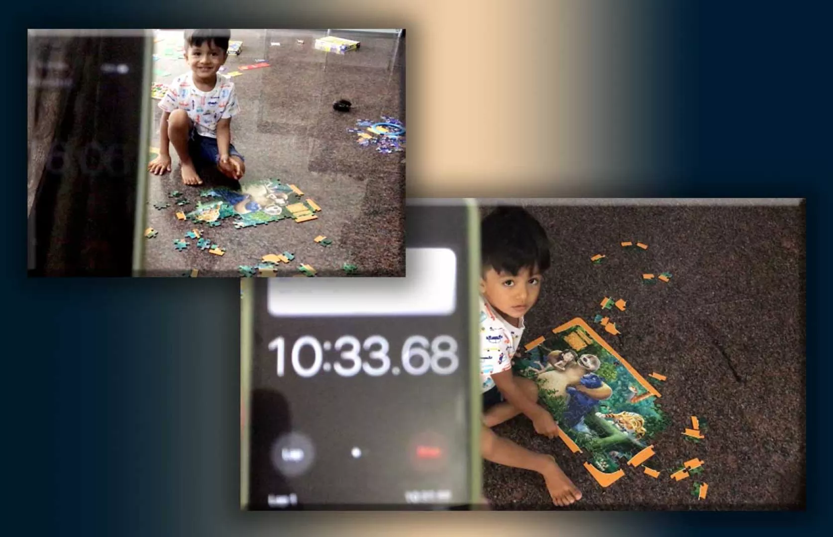 FASTEST TO SOLVE 108 PIECES JIGSAW PUZZLE OF JUNGLE BOOK BY A TODDLER