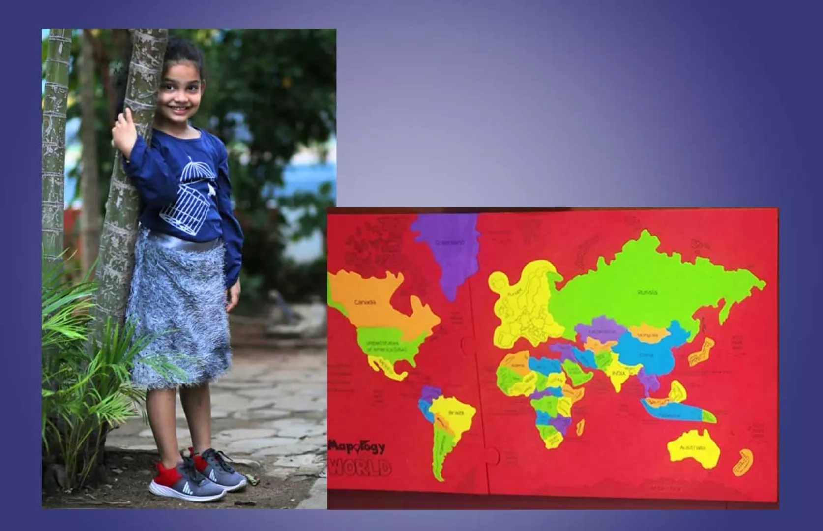 YOUNGEST TO SOLVE WORLD MAPOLOGY PUZZLE WHILE CHANTING DIFFERENT SHLOKAS