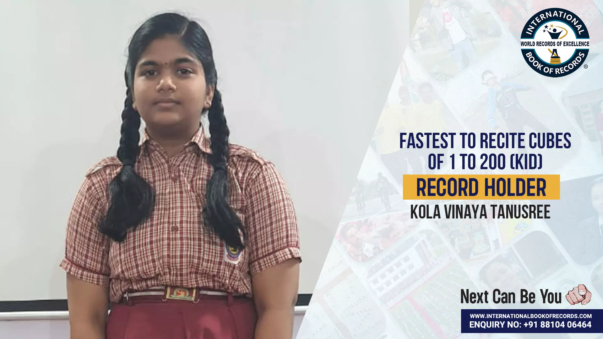 FASTEST TO RECITE CUBES OF 1 TO 200 (KID)