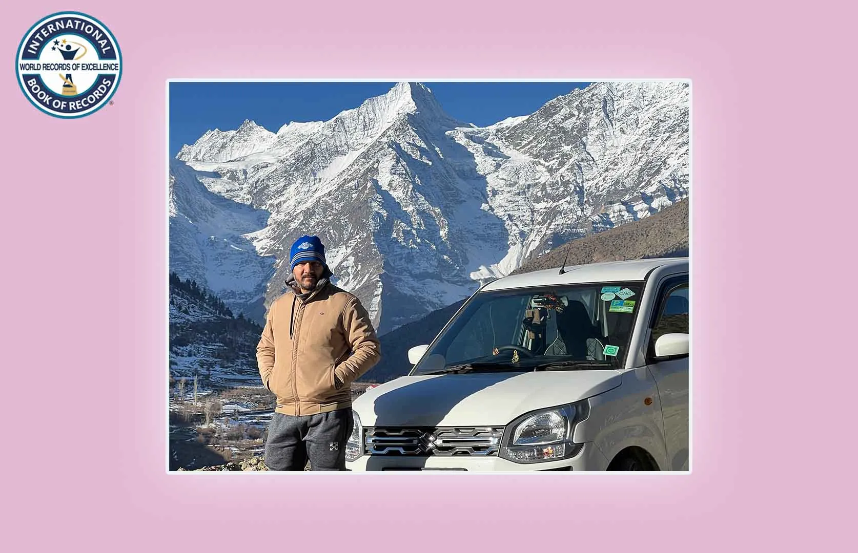 YOUNGEST TO COMPLETE ROUND JOURNEY FROM SHINKULA PASS BY CAR