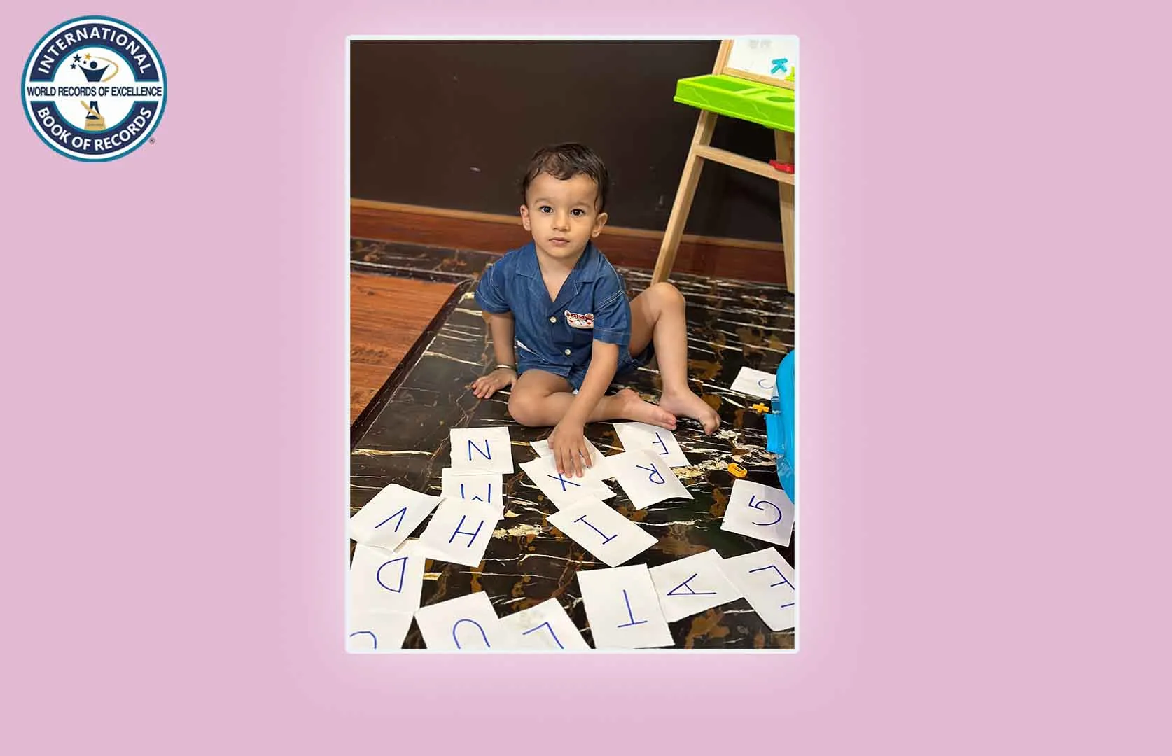 FASTEST TO IDENTIFY ENGLISH ALPHABETS IN RANDOM ORDER (TODDLER)