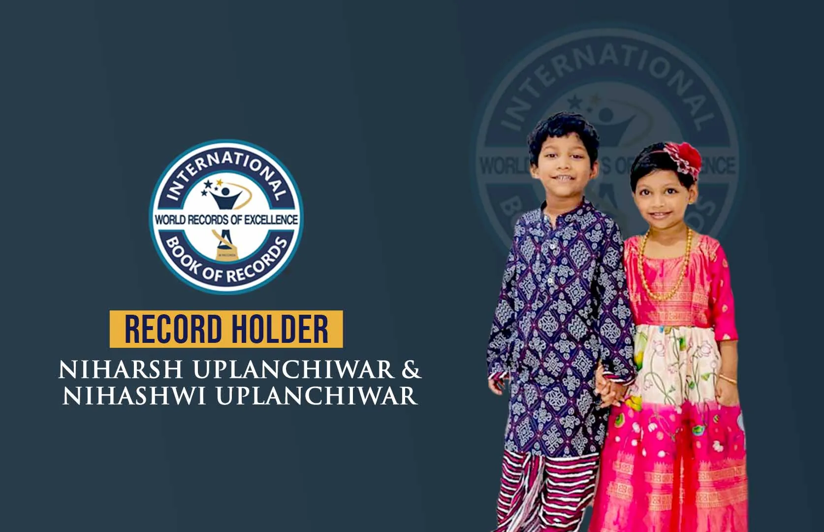 YOUNGEST TWINS TO CHANT MAXIMUM SANSKRIT SHLOKAS (DUO)