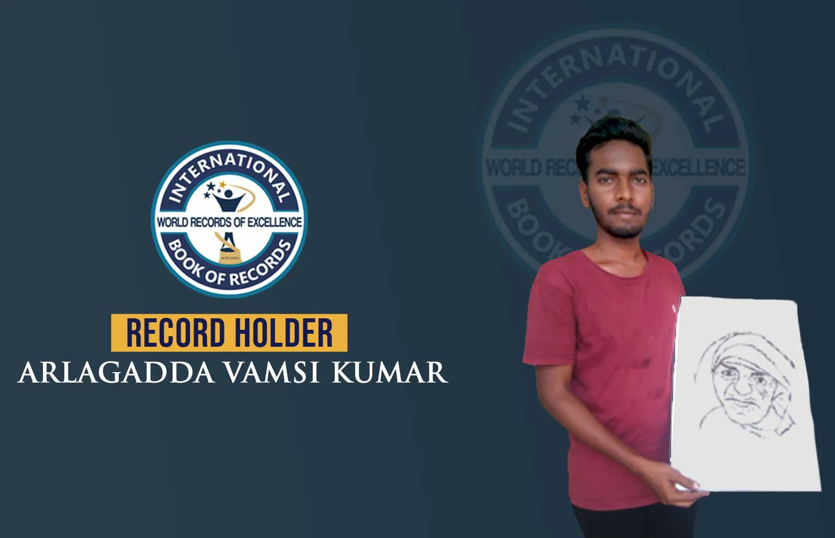 YOUNGEST TO MAKE FACE OF MOTHER TERESA WITH MILDEW