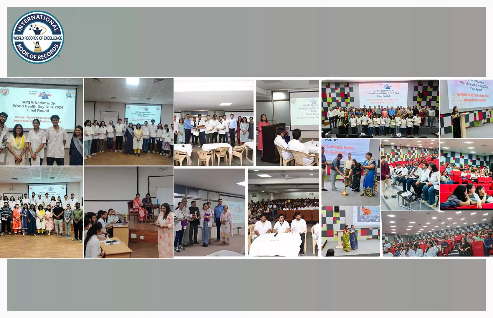 LARGEST NUMBER OF MBBS STUDENTS PARTICIPATED IN THE NATIONWIDE QUIZ