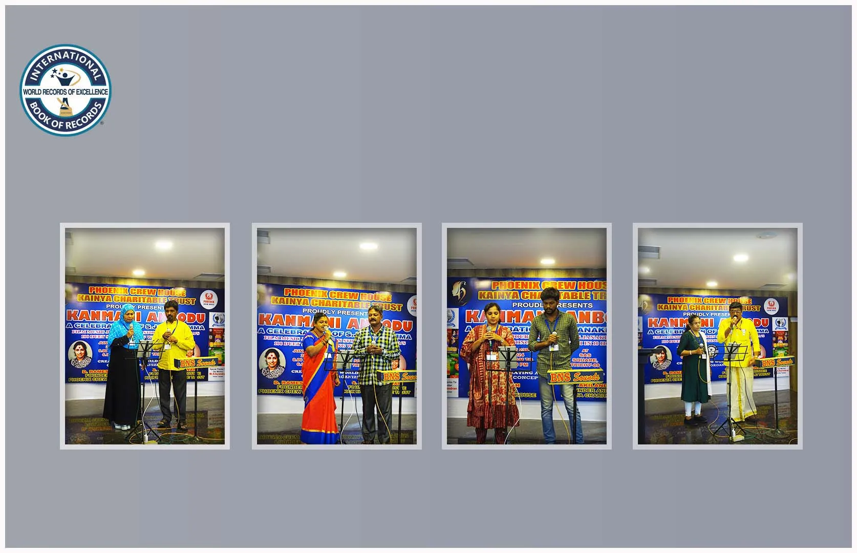 MAXIMUM DUET SONGS OF S. JANAKI SUNG FOR 10 HOUR IN A LIVE EVENT (GROUP)