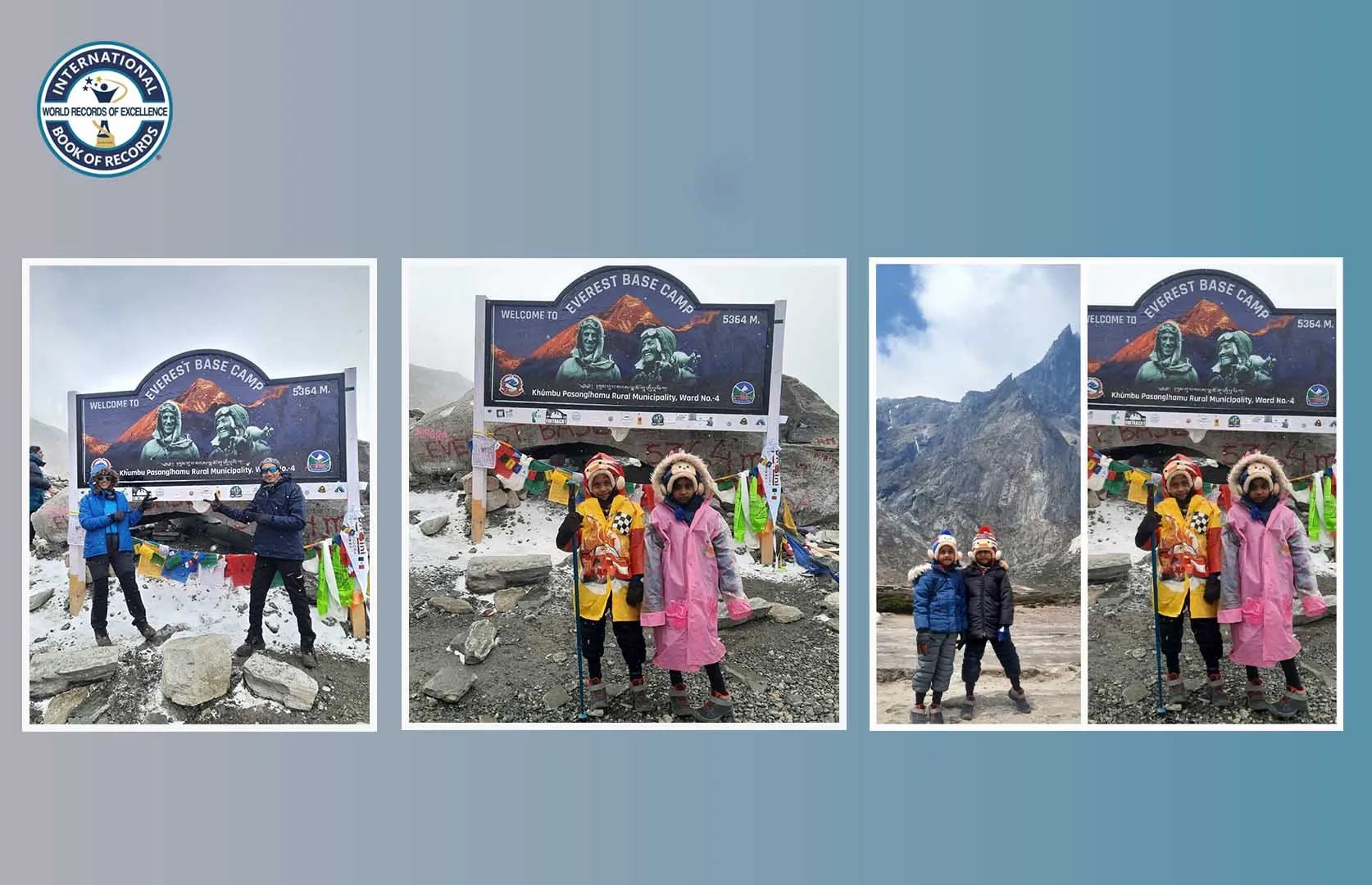 YOUNGEST TWINS TO TREK MOUNT EVEREST BASE CAMP