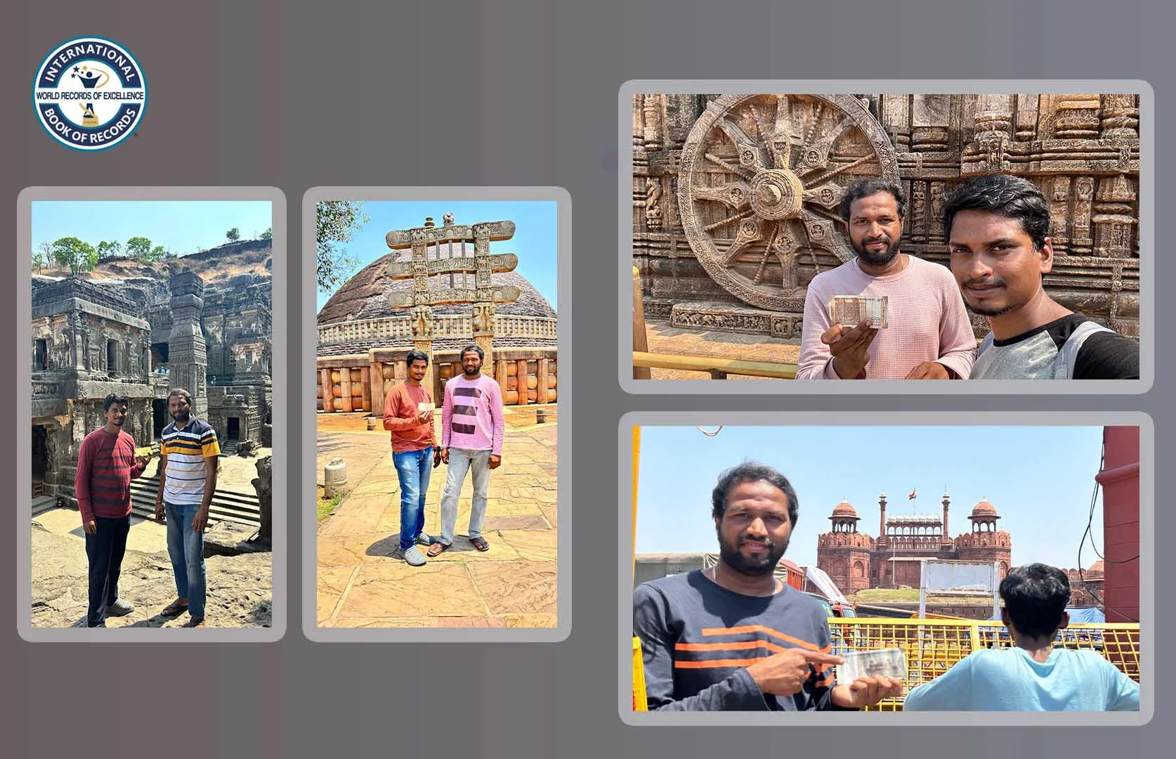 FASTEST TO TRAVEL ALL HERITAGE SITES DEPICTED IN INDIAN CURRENCY NOTES (DUO)