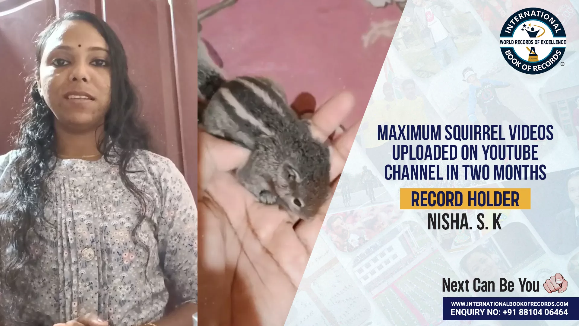 MAXIMUM SQUIRREL VIDEOS UPLOADED ON YOUTUBE CHANNEL IN TWO MONTHS