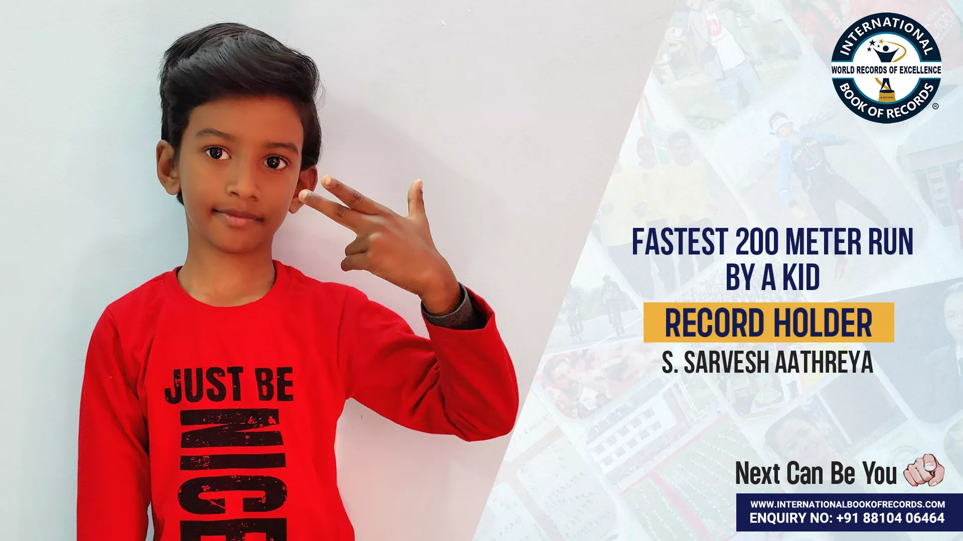 FASTEST 200 METER RUN BY A KID